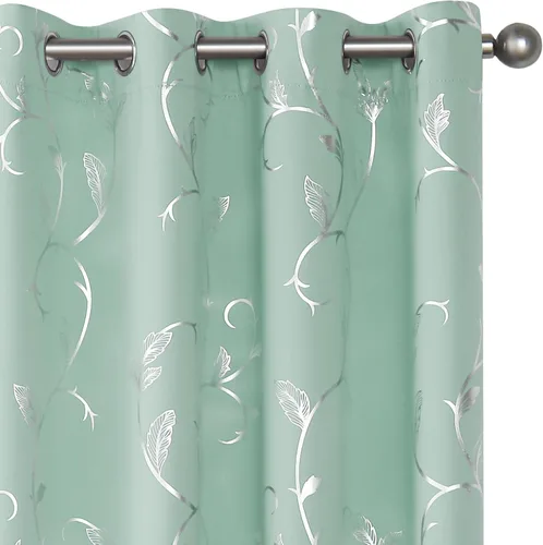 Miniatura 44 de BUHUA Cortinas Opacas de 63 Pulgadas de Largo, 2 Paneles con Aislamiento Térmico, Tratamiento de Ventana para Dormitorio, Cortinas Oscurecedoras