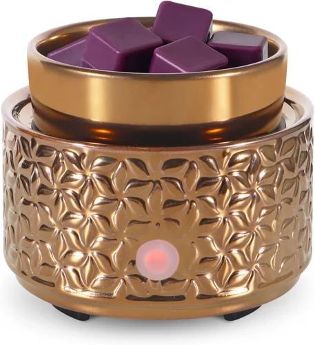 Miniatura 9 de Calentador eléctrico de cera de 4 en 1, calentador de velas para derretir cera perfumada, lindo quemador de fragancia de cerámica para derretir cera