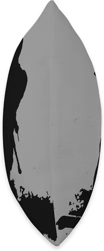 Miniatura 2 de Kitesurf Gifts and Surf Lover Tees by taiche Kitesurfing Enthusiast Riding A Wave Black Silhouette Throw Pillow, 16x16, Multicolor