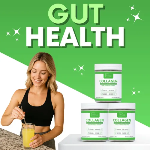 Miniatura 7 de My Adventure to Fit Colágeno hidrolizado para mujeres, polvo de colágeno alimentado con pasto para el crecimiento muscular y proteína de colágeno