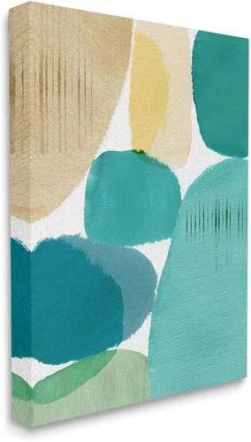 Miniatura 2 de Stupell Industries Flora Kouta - Lienzo decorativo para pared con círculos contemporáneos Stupell Industries 16 x 20 Inches, Easy to Hang and