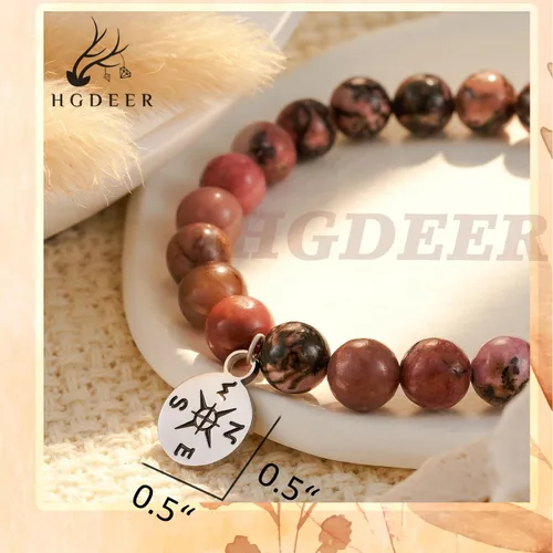 Miniatura 3 de HGDEER Pulsera de jubilación de piedra natural para mujeres/hombres 2024, regalos de despedida de despedida, regalo de San Valentín para compañeros