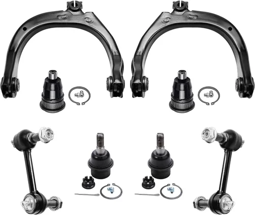 Miniatura 76 de Detroit Axle - Kit de brazos de control de extremo delantero de 8 piezas para Dodge Dakota 00-04, Durango 00-03, 4 brazos de control superior e