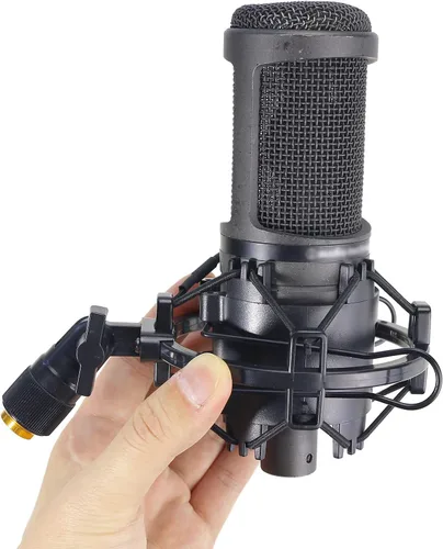Miniatura 5 de YOUSHARES Soporte de choque AT2020, soporte de choque para micrófono reduce el ruido de vibración para Audio Technica AT2020 AT2035 ATR2500