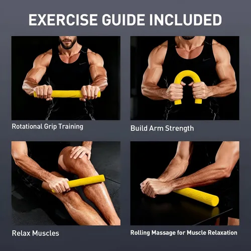 Miniatura 5 de Barra de terapia flexible flexible para terapia física, fortalecedor de agarre de mano para terapia física y oficina, alivia el dolor de tendinitis