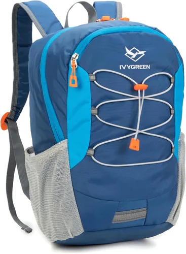 Miniatura 2 de IVYGREEN Mochila de senderismo para niños pequeños para niños o niñas, mochila pequeña para acampar o viajar, Azul, Pequeño, Mochilas Daypack
