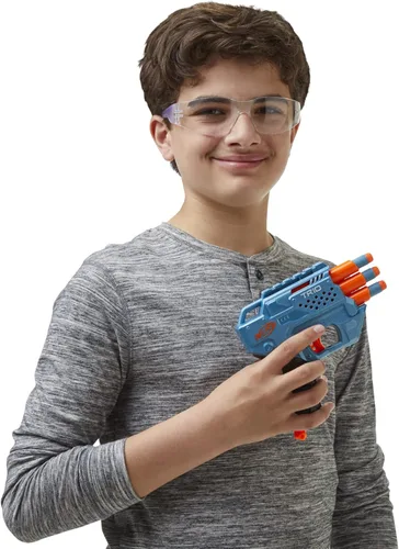 Miniatura 3 de Nerf Elite 2.0 Trio SD-3 Blaster – Incluye 6 dardos oficiales – 3 barriles – Riel táctico para personalizar la capacidad