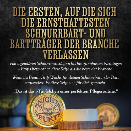 Miniatura 6 de THE VINTAGE GROOMING CO. Barba & Bigote Wash 4oz Shampoo Bar Night Fury Cuidado natural de la barba Lavado facial para hombres Barra de champú