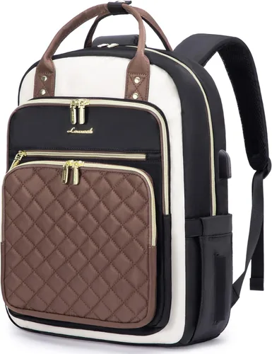 Miniatura 22 de LOVEVOOK Mochila para computadora portátil para mujer, mochila para trabajo de viaje, bolsa de computadora para enfermera, profesora, bolsa