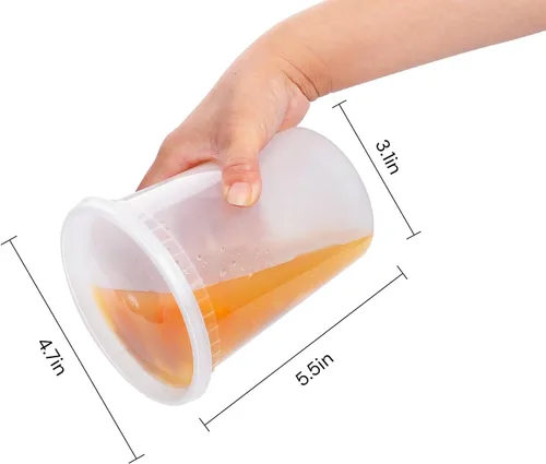 Miniatura 9 de EDI [32 onzas, 20 juegos] Contenedores de plástico deli para almacenamiento de alimentos con tapas herméticas Apto para microondas, congelador
