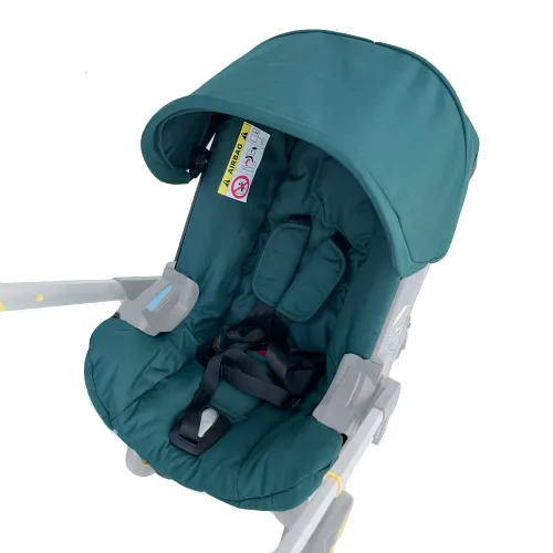 Miniatura 17 de Kits de cambio de cojín de asiento, ropa, sombrilla, toldo para cochecito compatible con asiento de automóvil y cochecito Doona (negro)