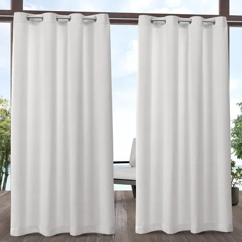 Miniatura 10 de Exclusive Home Aztec - Par de paneles de cortinas para interiores y exteriores con ojales, 54x96 pulgadas, Azure