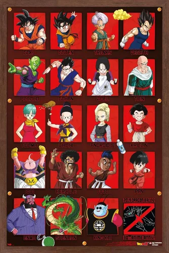 Miniatura 5 de Trends International Dragon Ball Z - Póster de pared de aniversario, 22.375 x 34 pulgadas, versión premium sin marco