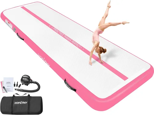 Miniatura 11 de VOFiTNY Colchoneta de gimnasia multiusos de 6.6/10/13/16/20 pies, resistente e inflable, para el hogar y el gimnasio