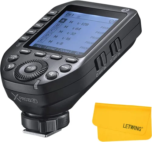 Godox XProII-F XProIIF TTL Disparador de flash inalámbrico para cámaras Fuji, transmisor de flash inalámbrico 2.4G HSS 1/8000S, conexión Bluetooth,