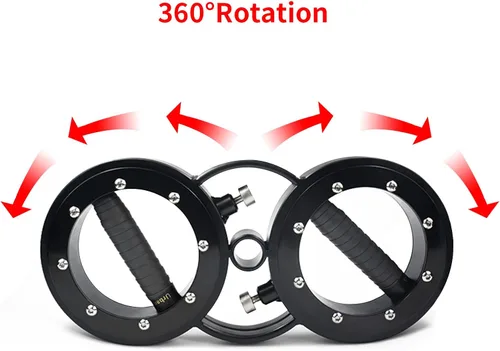 Miniatura 2 de FIITY Máquina Rotadora Ajustable de Resistencia de 18 Libras para Entrenamiento de Fuerza del Cuerpo Superior, Agarres Giratorios de 360 Grados
