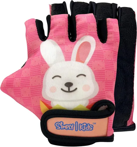 Guantes de bicicleta para niños equilibrados, bicicleta de montaña, ciclismo I, transpirables, sin dedos, guantes de ciclismo con cojines extra