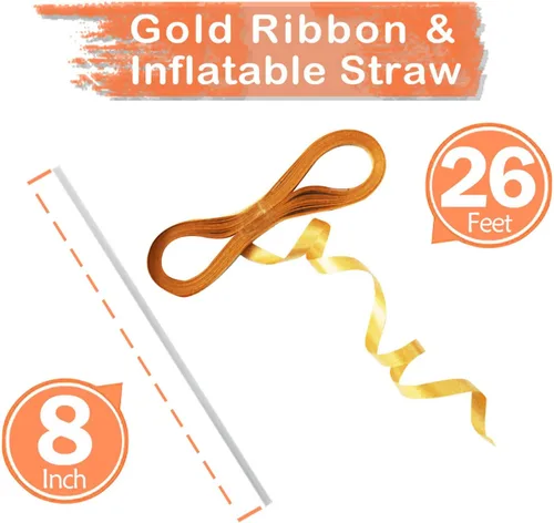 Miniatura 5 de Goer, conjunto de globos de papel aluminio para decoraciones de cumpleaños, globos de las letras de feliz cumpleaños y de números Oro
