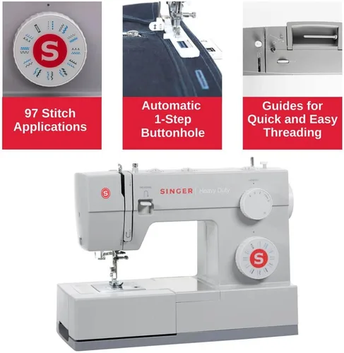 Miniatura 7 de Singer 4423EXTBUND - Máquina de coser resistente 4423 con mesa de extensión