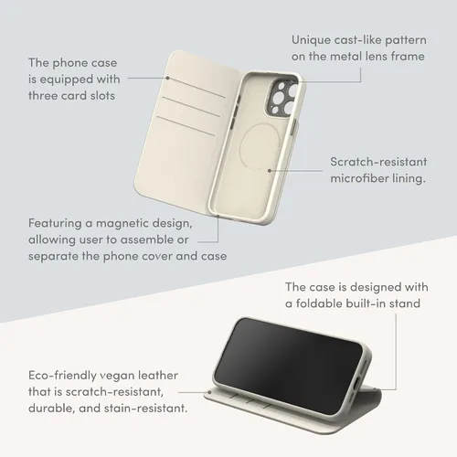 Miniatura 4 de Moshi Overture para iPhone 15 (magsafe) - Blanco