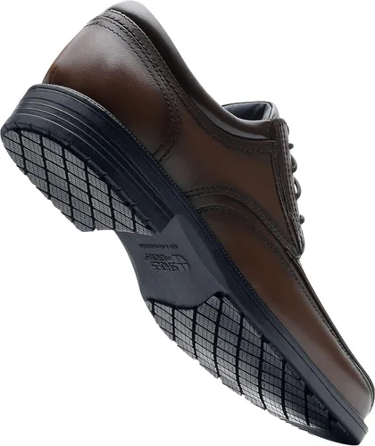 Miniatura 6 de Shoes for Crews Dress Shoes for Men, Mens Oxfords, Zapatos De Vestir para Hombre, Slip Resistant, Safety, Brown or Black