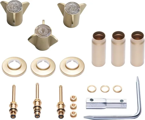 Miniatura 10 de SENTO Juego de Acabado de Bañera y Ducha de 3 Manijas para Grifos Central Brass Bañera Ducha, 10L-11H, 10L-11C, 10L-13D, Instalación Fácil, Metal
