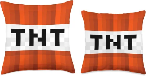 Miniatura 3 de Becca Throw Pillows Gaming TNT Dynamite - Funda decorativa cuadrada para niños, 16 x 16 pulgadas, multicolor