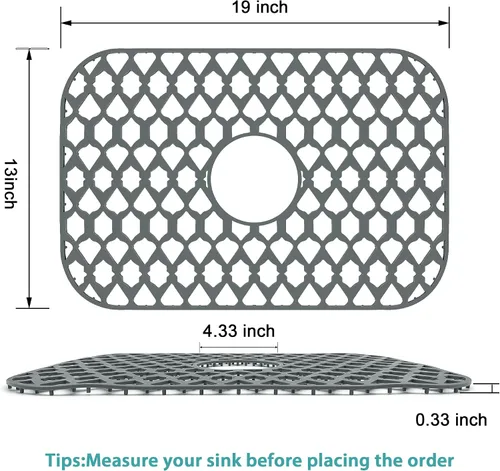 Miniatura 5 de SAMSIER Alfombrillas protectoras de silicona para fregadero