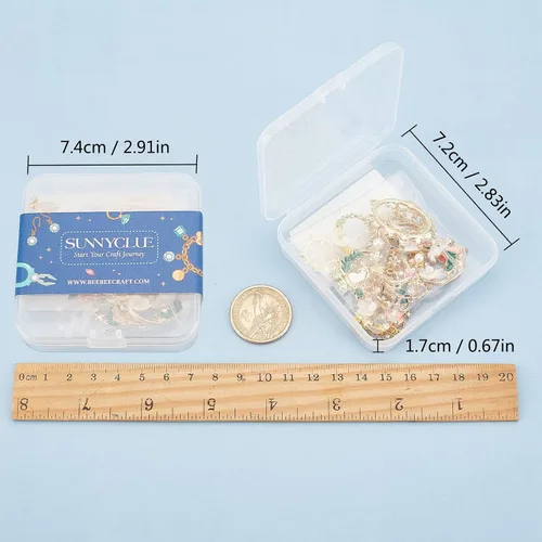 Miniatura 7 de SUNNYCLUE 1 caja de 16 piezas de 8 estilos esmaltados de flores, gato, Pascua, vacaciones, conejo, dijes de aleación de flores de esmalte a granel