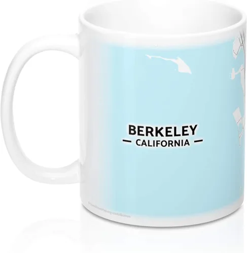 Miniatura 3 de Berkeley, California CA Map Mug (11 oz)
