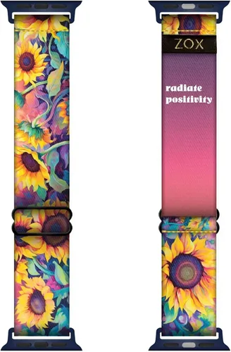 Miniatura 11 de ZOX Correa para Apple Watch, banda elástica con afirmaciones motivacionales y hermosas obras de arte, regalos para hombres, mujeres y niños