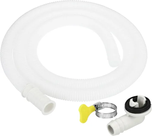 Miniatura 7 de PATIKIL Kit de drenaje de aire acondicionado de 3.3 pies, conector de drenaje universal, manguera de drenaje de CA con abrazadera para grifo