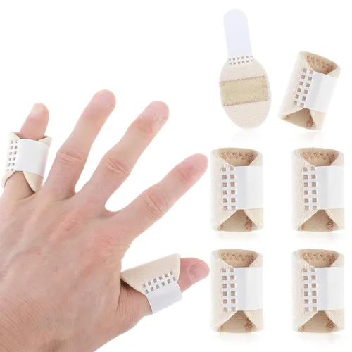 Miniatura 10 de DIVINA VITAE 5 férulas de dedo gatillo, soporte para el dedo pulgar para gatillo dedo nudillos inmovilización alivio del dolor soporte de dedo se