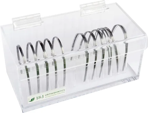 J&J Ortho Orthodontic - Caja organizadora de alambre con tapa (12 tamaños)