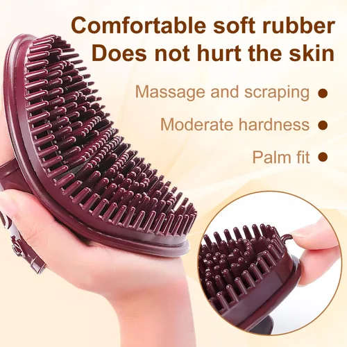 Miniatura 5 de Meridian Brush Massage, 2 cepillos de masaje para masaje de spa de cuerpo completo, relajación, meridiano de acupresión, masaje del cuero cabelludo