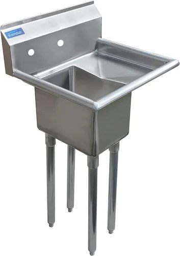 Miniatura 20 de Fregadero de acero inoxidable para preparación y utilidad Acero inoxidable 304 Restaurante, cocina, lavandería, garaje