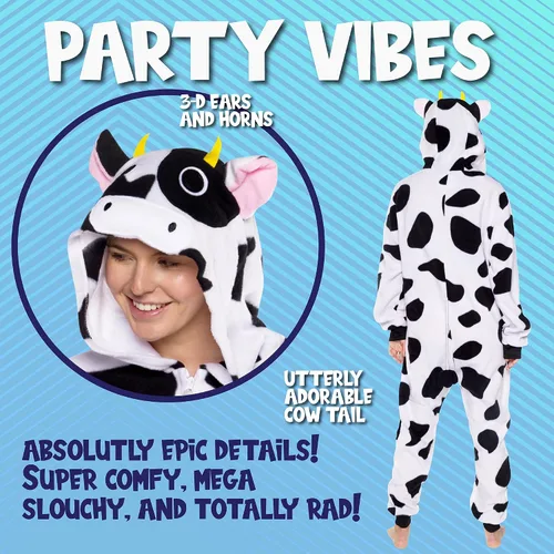 Miniatura 2 de Funziez! - Disfraz de animal de una pieza para adultos, diseño de felpa para Halloween, traje de cosplay de fruta para mujer y hombre