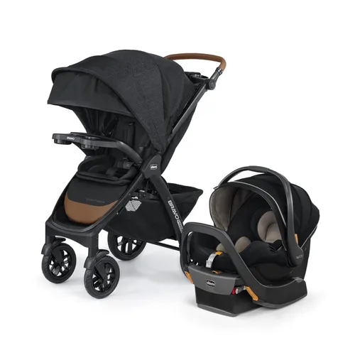 Miniatura 11 de Sistema de viaje Chicco Bravo Primo ClearTex Trio, cochecito plegable Chicco Bravo Primo con asiento de automóvil infantil Chicco KeyFit Max Zip