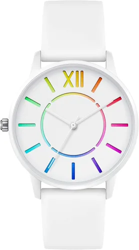 Unisex Watch Fashion Analog Quartz Watches Silicone Bands Waterproof Wrist Watch Best Gift for Women Men