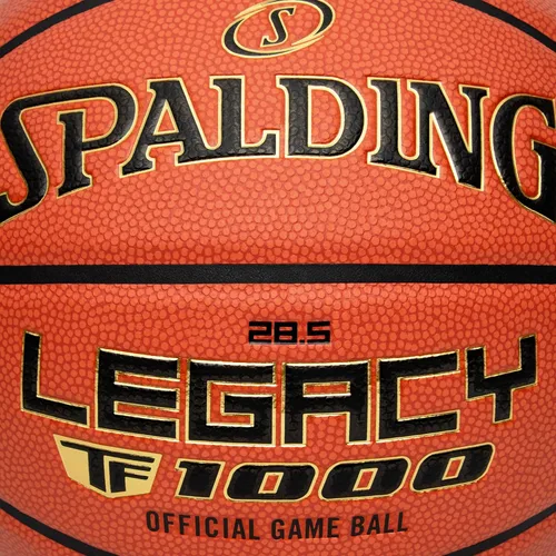 Miniatura 5 de Spalding Legacy TF-1000 - Balones de baloncesto para interiores, cubierta compuesta de microfibra que absorbe la humedad, aprobada por la escuela