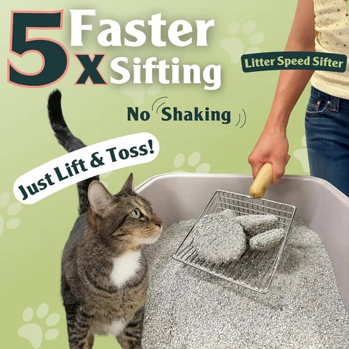 Miniatura 3 de Sprinkle & Sweep Desodorizador de Caja de Arena – Desodorizante de arena para gatos no tóxico y seguro para gatitos – Elimina instantáneamente