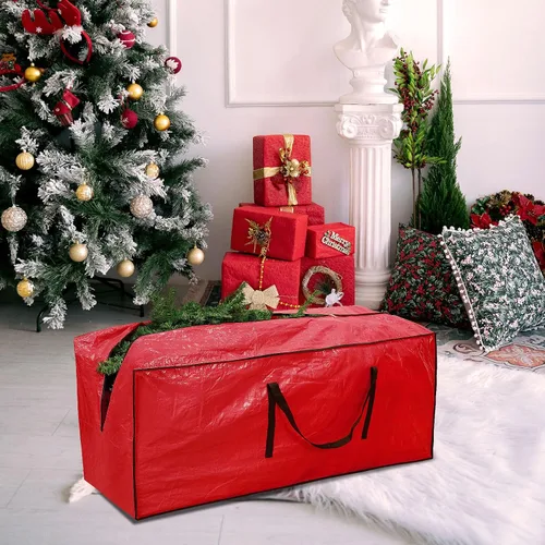 Miniatura 6 de RICHIE Bolsa de almacenamiento para árbol de Navidad de 7.5 pies, se adapta a árboles artificiales de hasta 7 pies, bolsa de árbol de Navidad