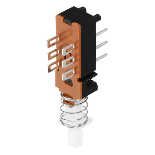 Miniatura 4 de uxcell Interruptor de botón momentáneo DPDT 2 Polo 6 Pin 1 Posición 5pcs