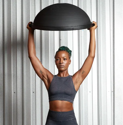 Miniatura 7 de Bosu Pro Multifuncional Equipo de Gimnasio en Casa para Fuerza de Equilibrio de Cuerpo Completo con Entrenamientos Guiados y Bomba