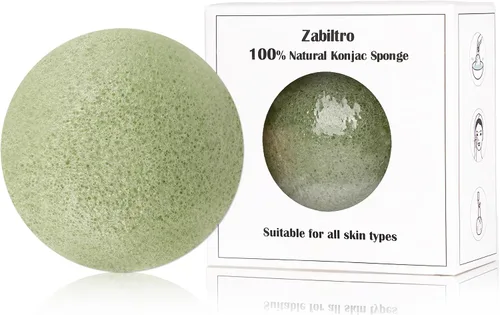 Miniatura 13 de Esponjas faciales naturales de Konjac - Semicírculos - para una limpieza suave de la cara y exfoliación ecológica - Cuidado de la piel - Limpieza