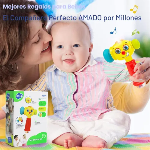 Miniatura 7 de HOLA Juguetes para regalo de cumpleaños de niño de 1 año, juguete de martillo para bebés de 12 a 18 meses, juguetes musicales para niños pequeños