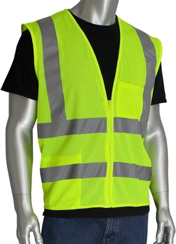 CustomGrips BY SISO - Chaleco de seguridad 4XL, con tiras reflectantes para mayor seguridad, chaleco de seguridad de alta visibilidad con bolsillos,