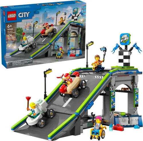 LEGO City No Limits: Race Car Ramp Track Toy - Juguete de construcción para niños, niños y niñas, a partir de 6 años - Rampa de coche con caja de
