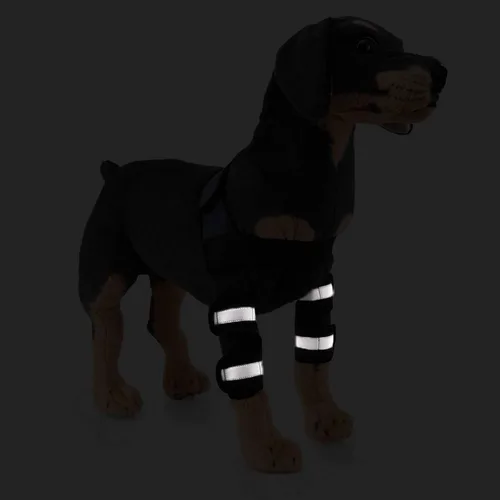 Miniatura 4 de Soporte reflectante de hombro para perro, soporte de pierna frontal, protector de codo canino, envoltura de articulación de apoyo adicional