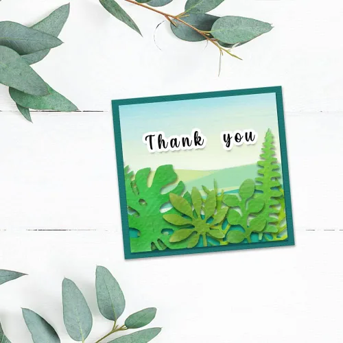 Miniatura 4 de Troqueles de corte de hojas de metal, troqueles de plantas de flores, plantillas en relieve, molde de plantilla para tarjetas de álbumes de recortes